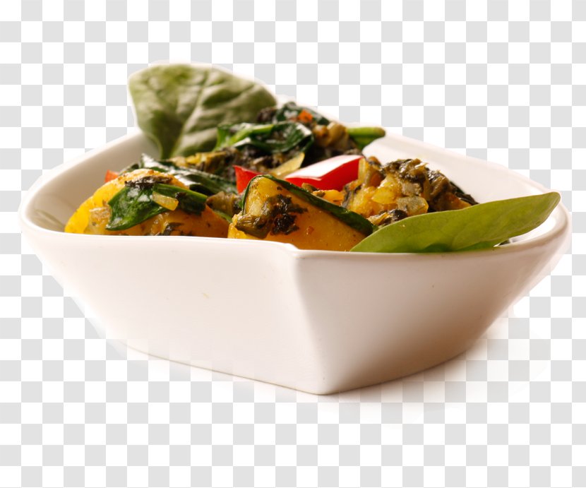 Vegetarian Cuisine Recipe Greens Salad Tableware - Leaf Vegetable Transparent PNG