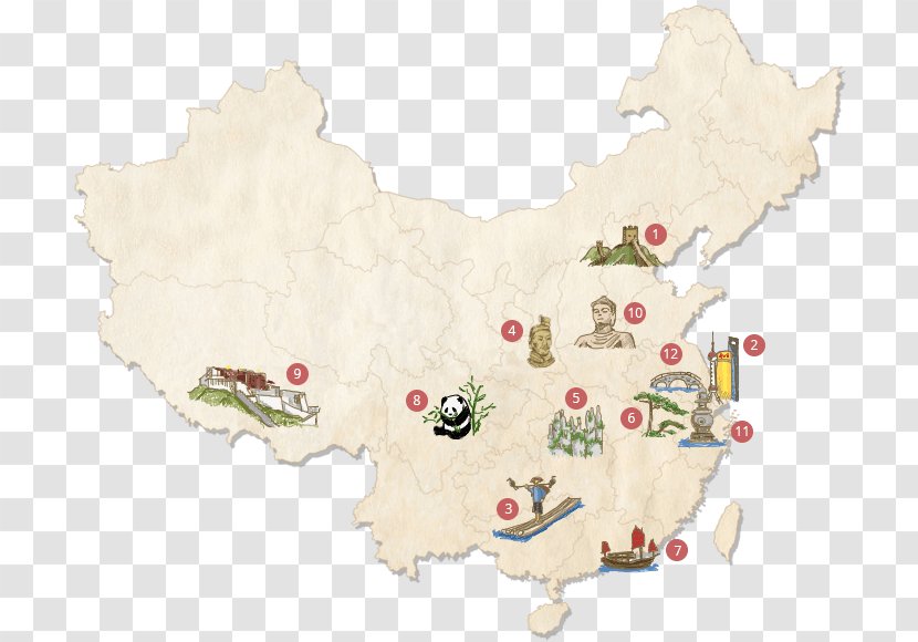 Map Animal Tuberculosis - Zhangjiajie Transparent PNG