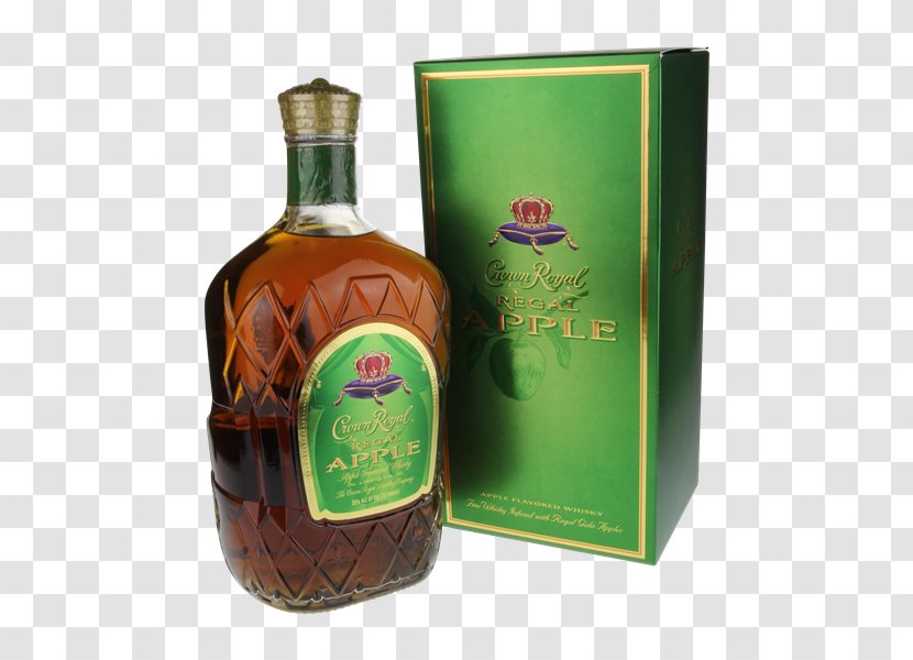 Crown Royal Whiskey Liqueur Seagram Distilled Beverage - Drink - Apple Transparent PNG