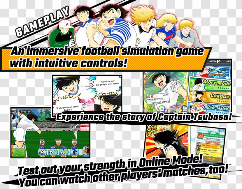 Captain Tsubasa: Tatakae Dream Team Tsubasa Oozora Game K-Lab - Play Transparent PNG