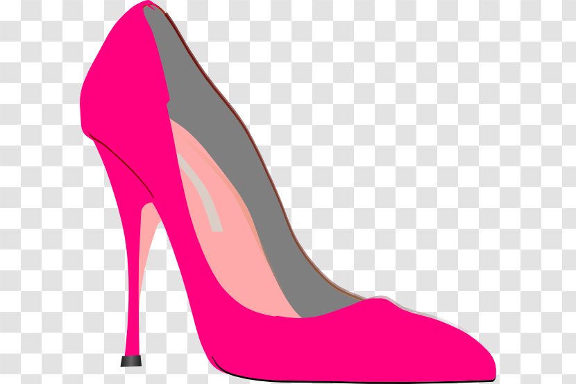 High-heeled Footwear Shoe Clip Art - Human Leg - Pink Shoes Cliparts Transparent PNG