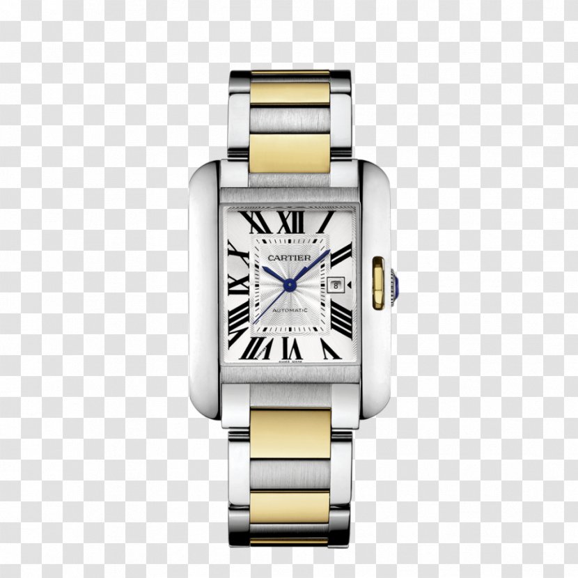 Cartier Tank Anglaise Watch Gold - Automatic Transparent PNG
