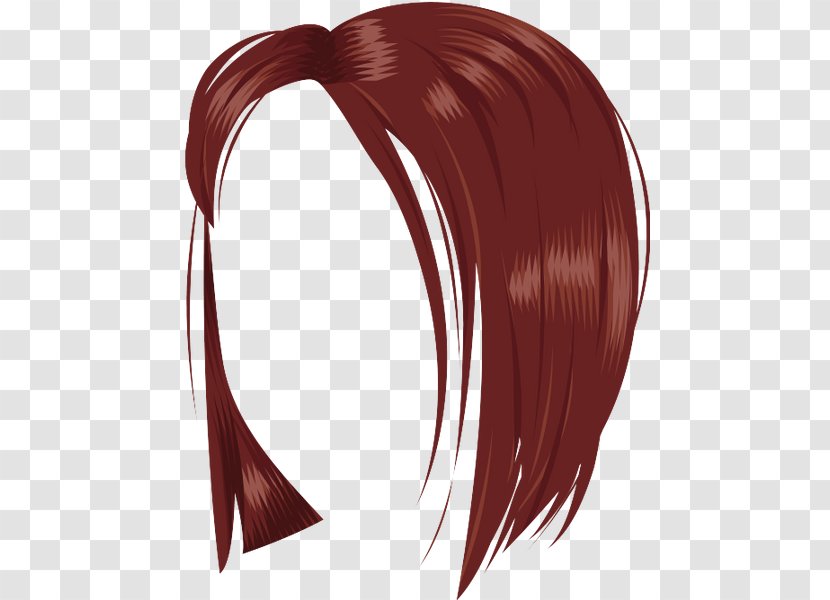 Hair Coloring Wig Capelli Red - Black Transparent PNG
