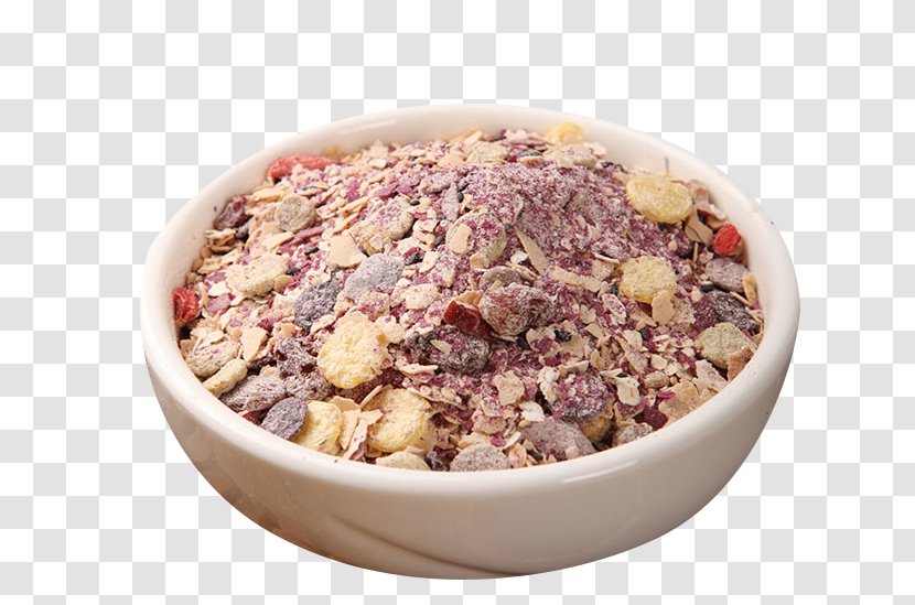 Muesli Porridge Quaker Instant Oatmeal Crumble Milk - Oat Purple Potato Miscellaneous Grains Transparent PNG