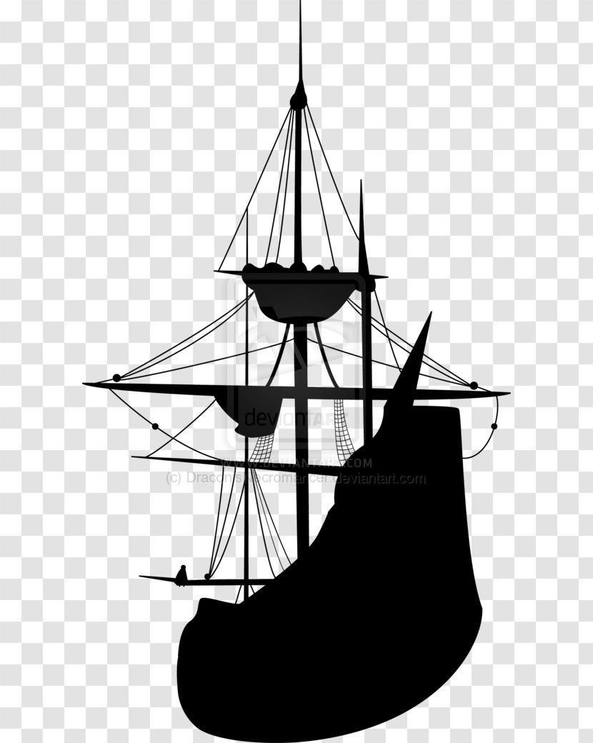 Sailing Ship Silhouette Tall Clip Art - Longship - Pirate Transparent PNG