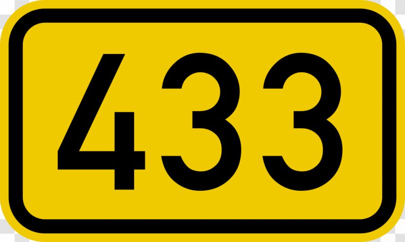 Bundesstraße 496 400 Number Clip Art - Wikipedia - Sign Transparent PNG