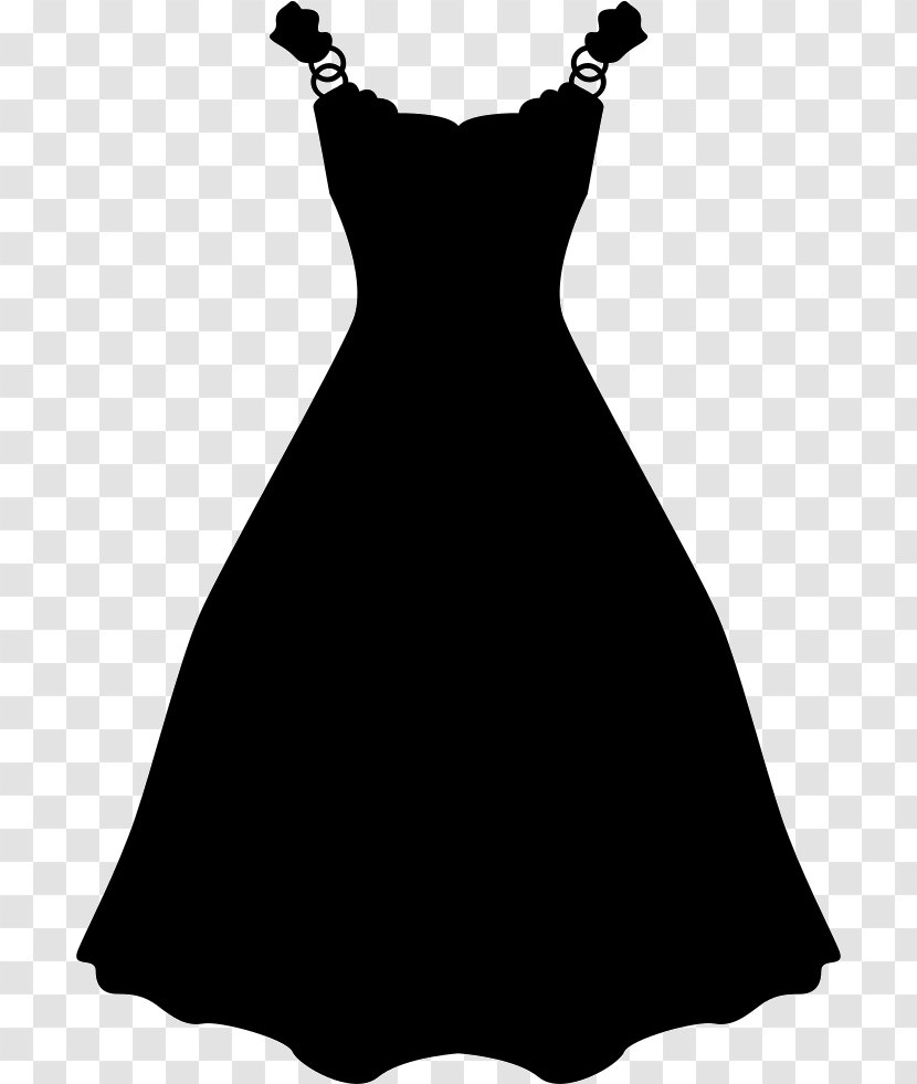 Wedding Dress Little Black Evening Gown Clothing - Shapes Vector Transparent PNG