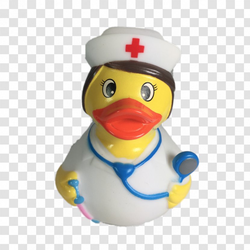 Rubber Duck Toy Bathtub Natural - Nurse S Cap Transparent PNG