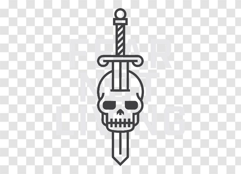 Sword Weapon Letter Alphabet - Symbol - Skull And Background Transparent PNG