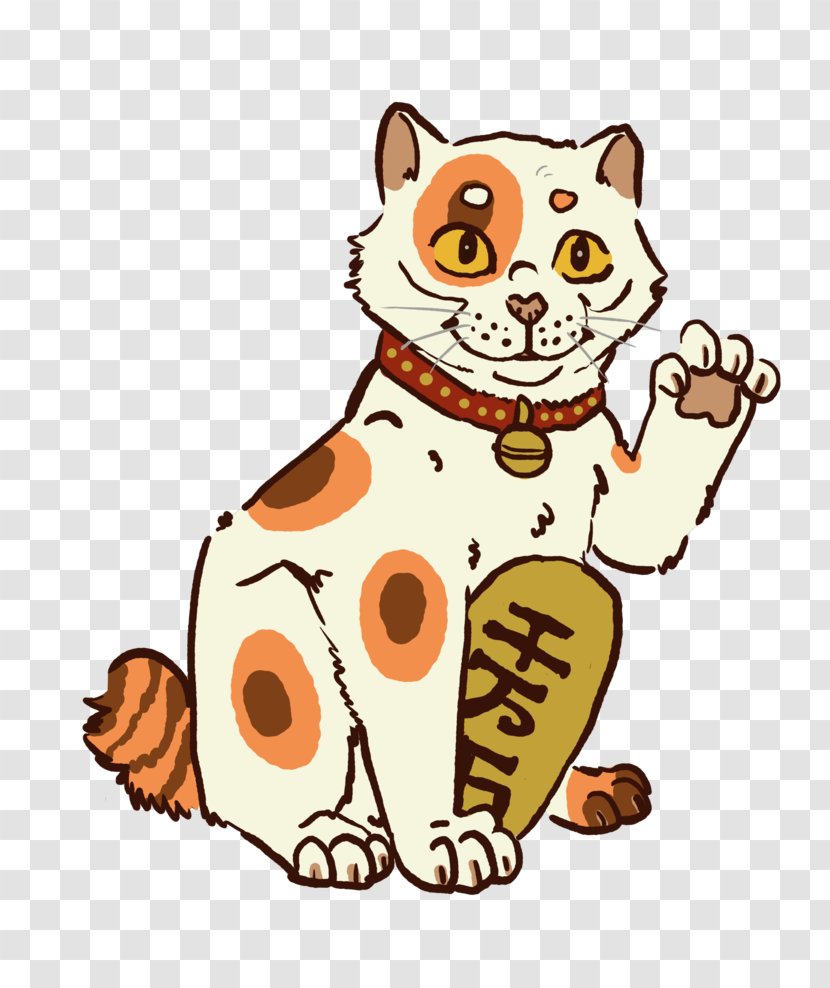 Cat Maneki-neko Whiskers Paw Mammal - Pet - Maneki Neko Transparent PNG