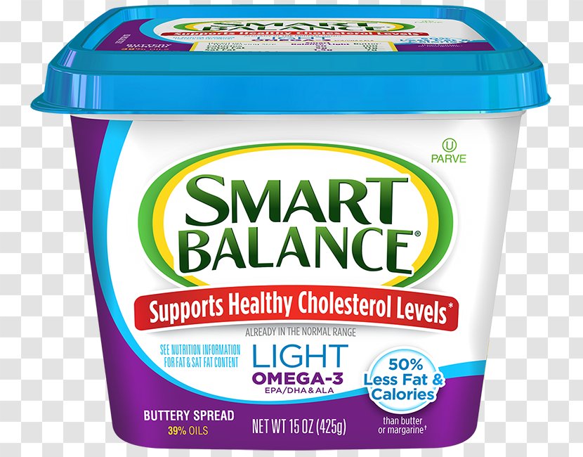Smart Balance HeartRight Light Buttery Spread With Flaxseed Oil Bagel - Butter Transparent PNG