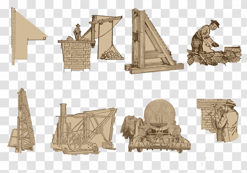 History Tool Labor - Throughout History, People Tools Transparent PNG