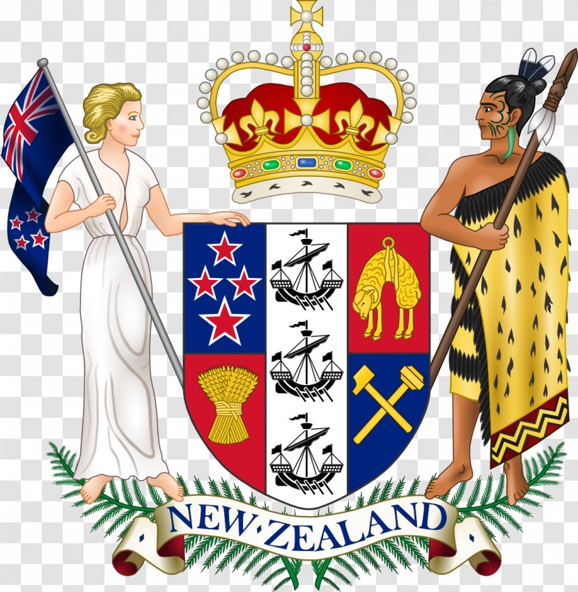 Coat Of Arms New Zealand Det Newzealandske Monarki Flag - Government - Country Transparent PNG