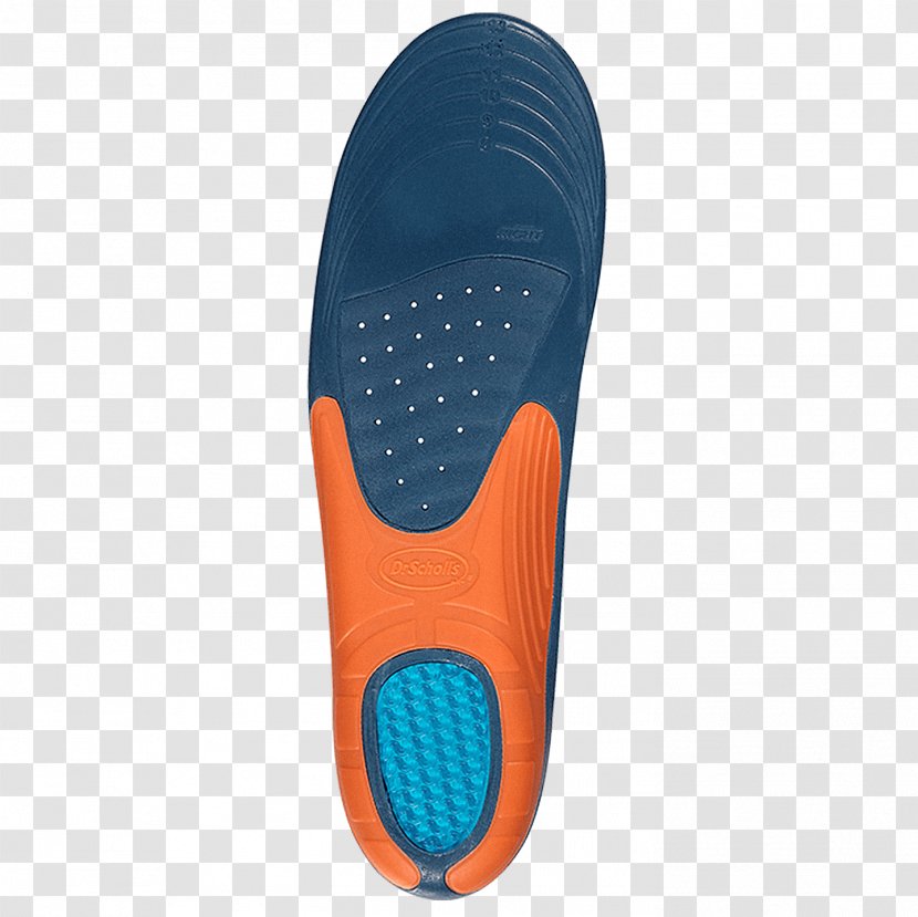 Slipper Shoe Insert Dr. Scholl's Size - Electric Blue Transparent PNG