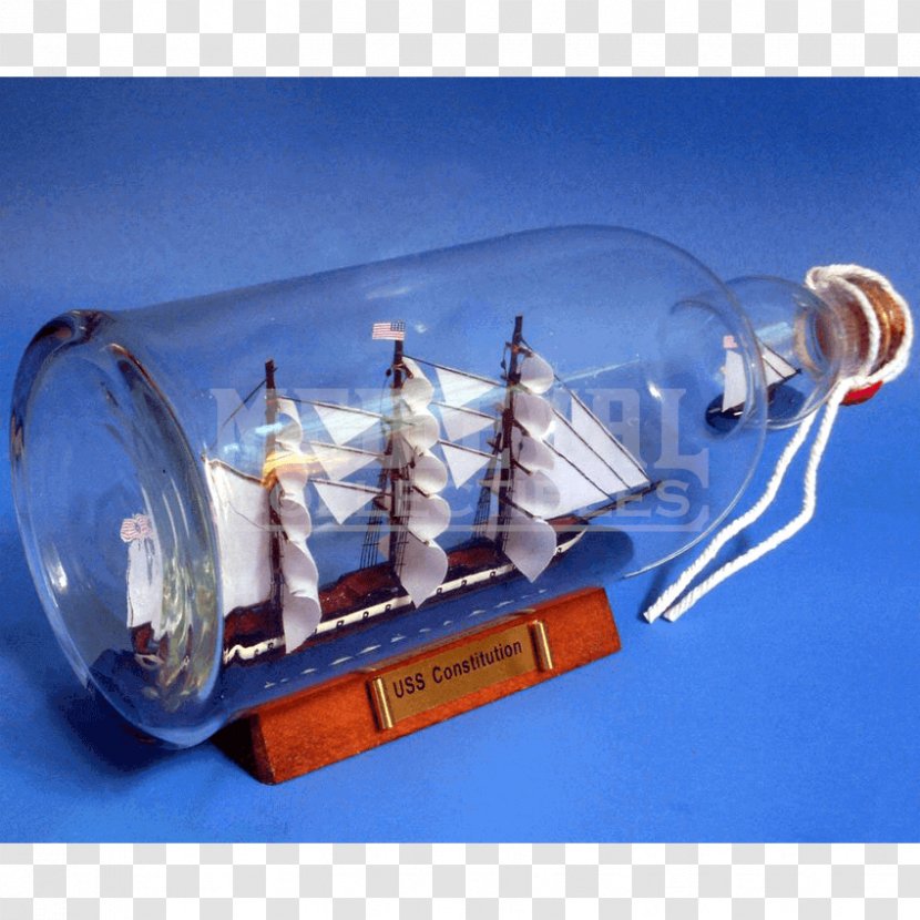 USS Constitution Ship Model Impossible Bottle Star Of India - Freight Transport Transparent PNG