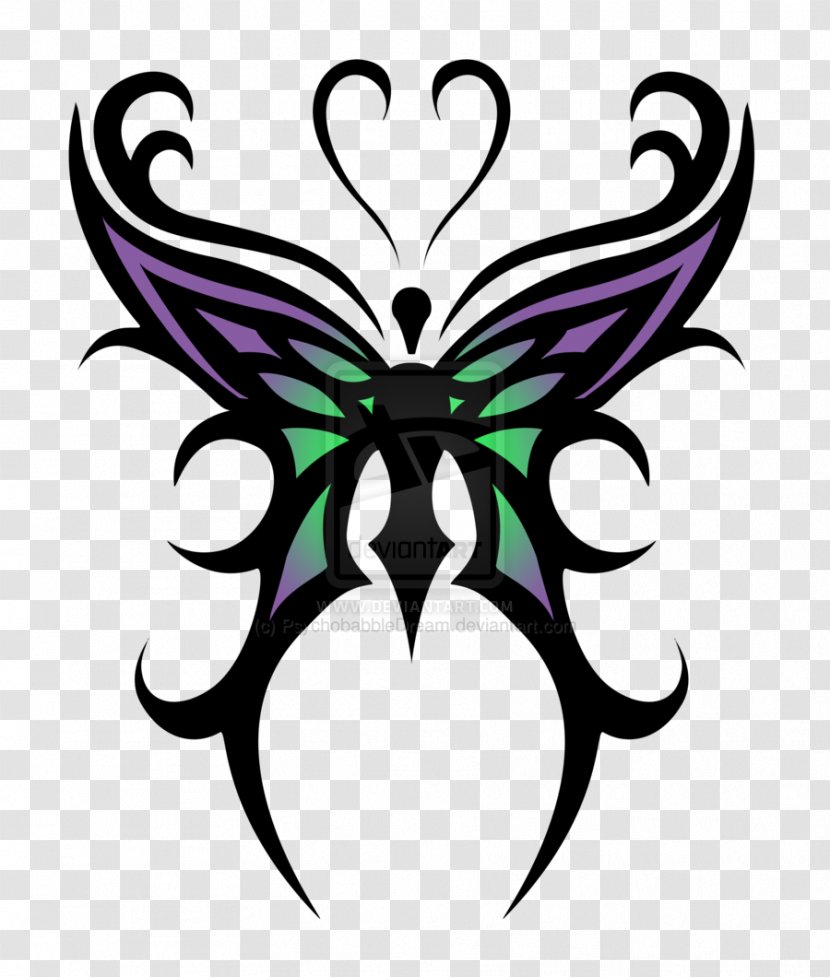 Butterfly Tattoo Tribe Drawing Clip Art - Cool Designs To Draw Transparent PNG