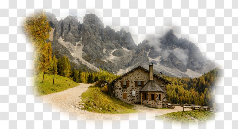 Cimon Della Pala Val Venegia Group Dolomites Vezzana - Watercolor Paint - Mountain Transparent PNG