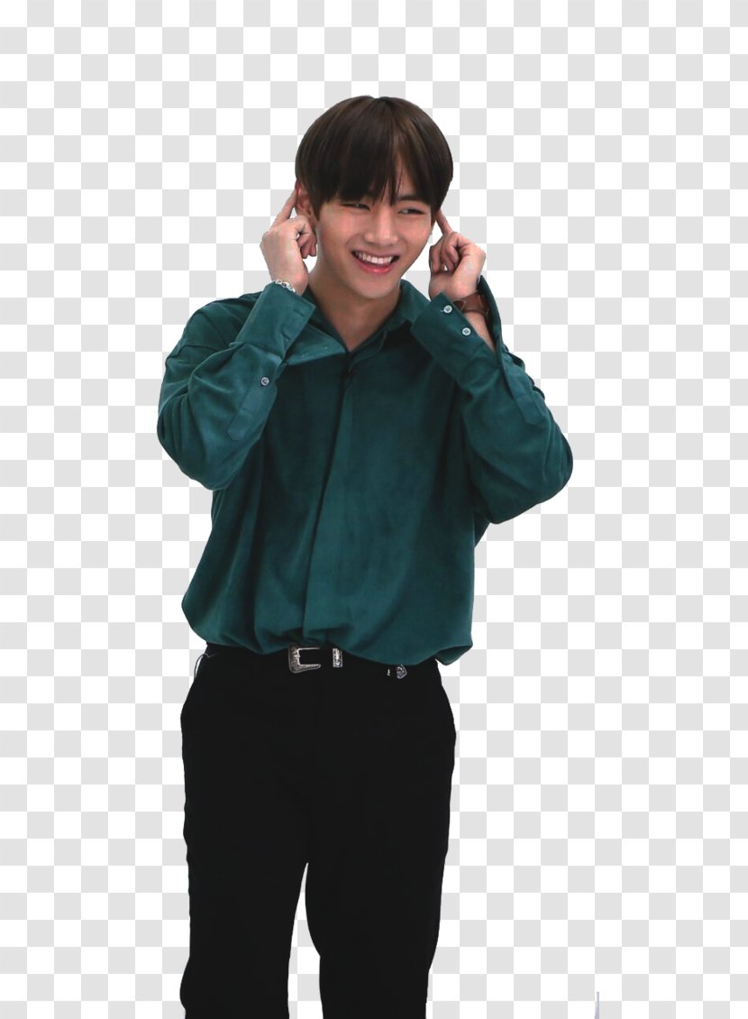 BTS V - Neck - Coat Shirt Transparent PNG