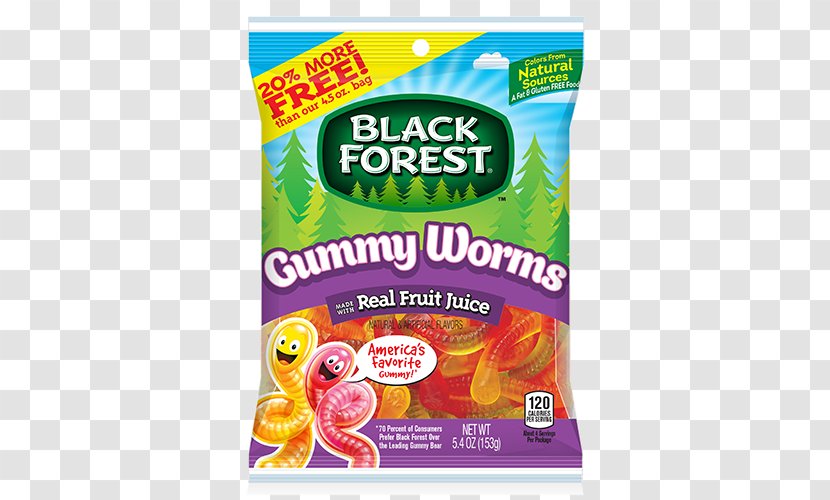 Gummy Bear Gummi Candy Organic Food Vegetarian Cuisine Junk - Worms Transparent PNG