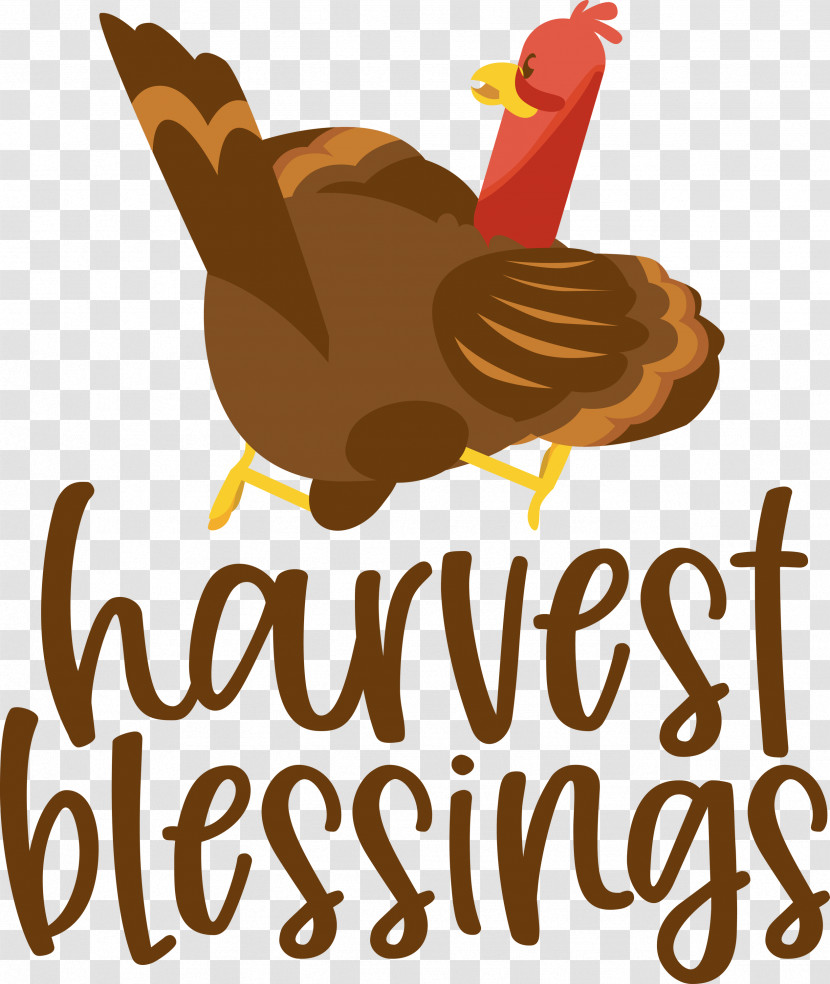 HARVEST BLESSINGS Thanksgiving Autumn Transparent PNG