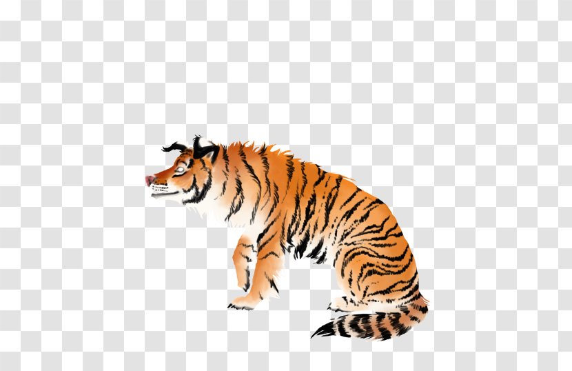 Tiger Australian Shepherd Animal Big Cat - Tail Transparent PNG