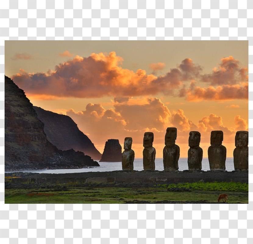 Moai Anakena Orongo Ahu Tongariki Hanga Roa - Vacation Island Transparent PNG