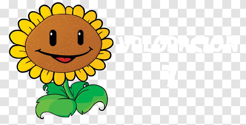 Plants Vs. Zombies 2: It's About Time Zombies: Garden Warfare Common Sunflower - Smiley - Plantas Vs Transparent PNG