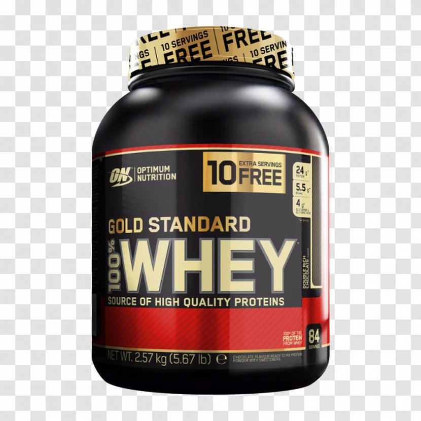 Dietary Supplement Optimum Nutrition Gold Standard 100% Whey Protein - Free Transparent PNG