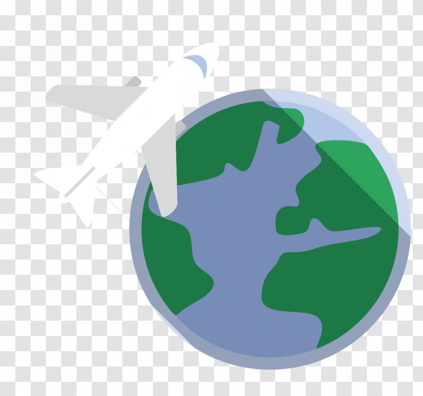 Earth Euclidean Vector Clip Art - Green - Material Aircraft Transparent PNG