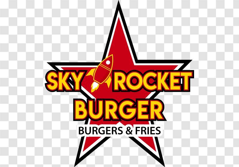 Sky Rocket Burger Hamburger Patty Beef Menu - Logo - Delicious Transparent PNG