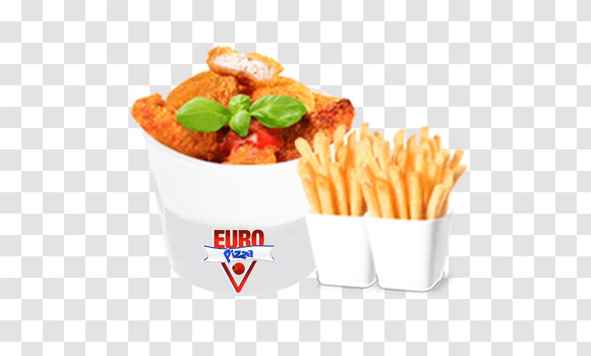 French Fries Euro Pizza Buffalo Wing Vegetarian Cuisine - Junk Food Transparent PNG