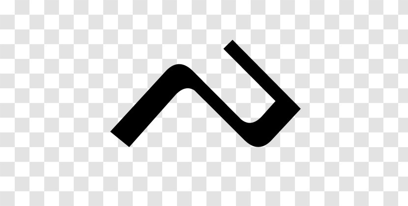 Logo Line Angle Brand - Black M Transparent PNG