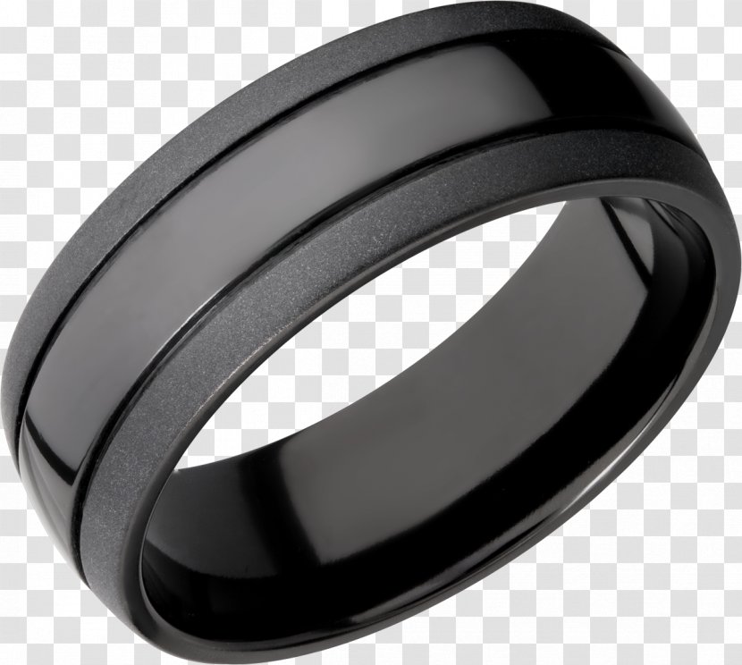 Wedding Ring Titanium Gold Carbon Fibers Transparent PNG