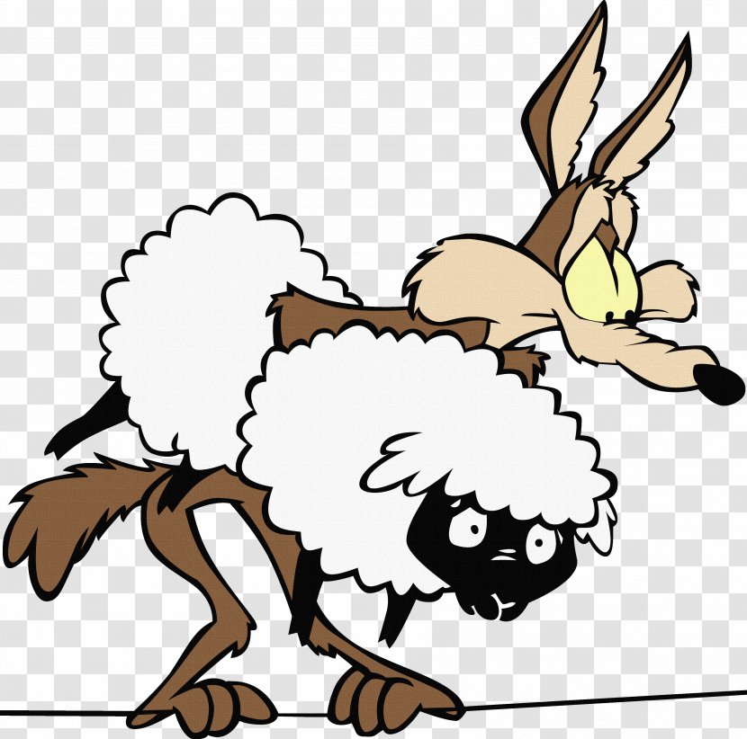 Wile E. Coyote And The Road Runner Sticker Decal Sheep, Dog 'n' Wolf - Tail - E Transparent PNG