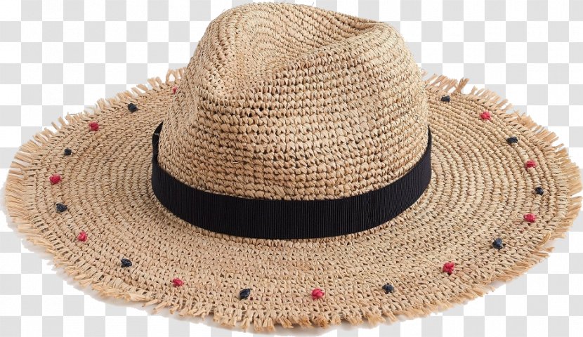 Straw Hat Panama Fedora - Headgear Transparent PNG