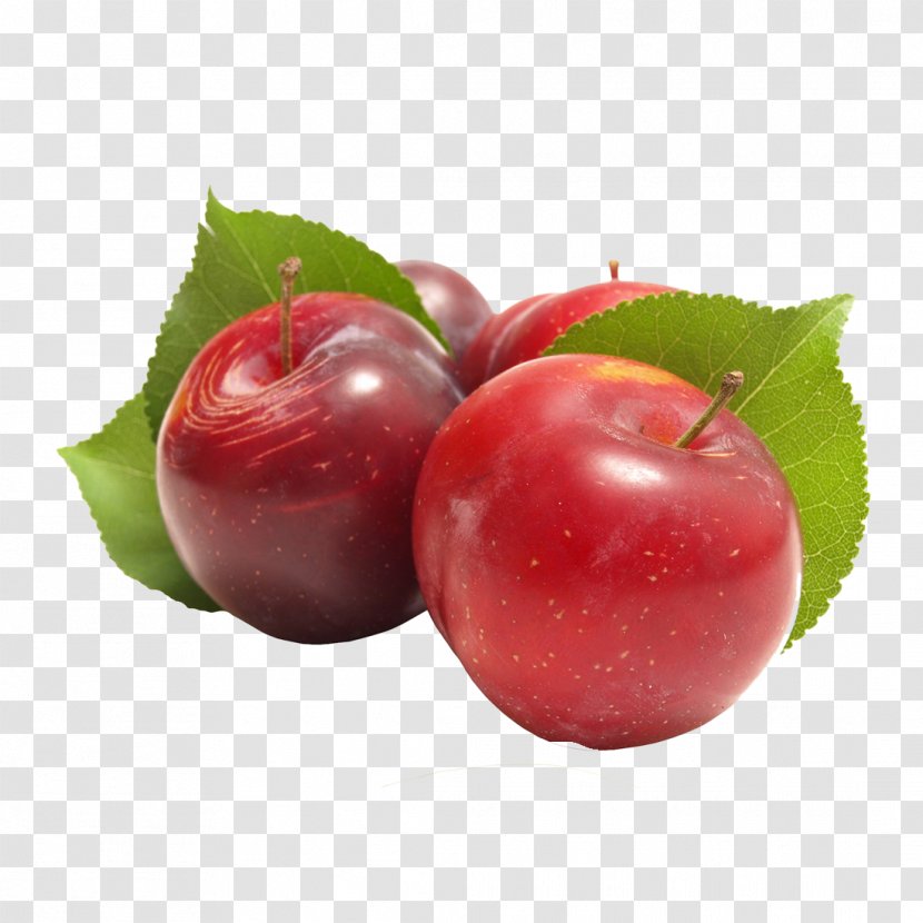 Juice Plum Fruit Peach Apple - Malpighia Transparent PNG