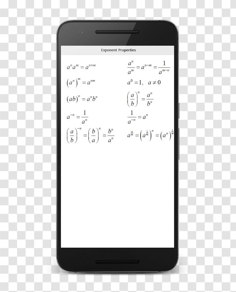 Smartphone Math Formulas Mathematics - Text Transparent PNG