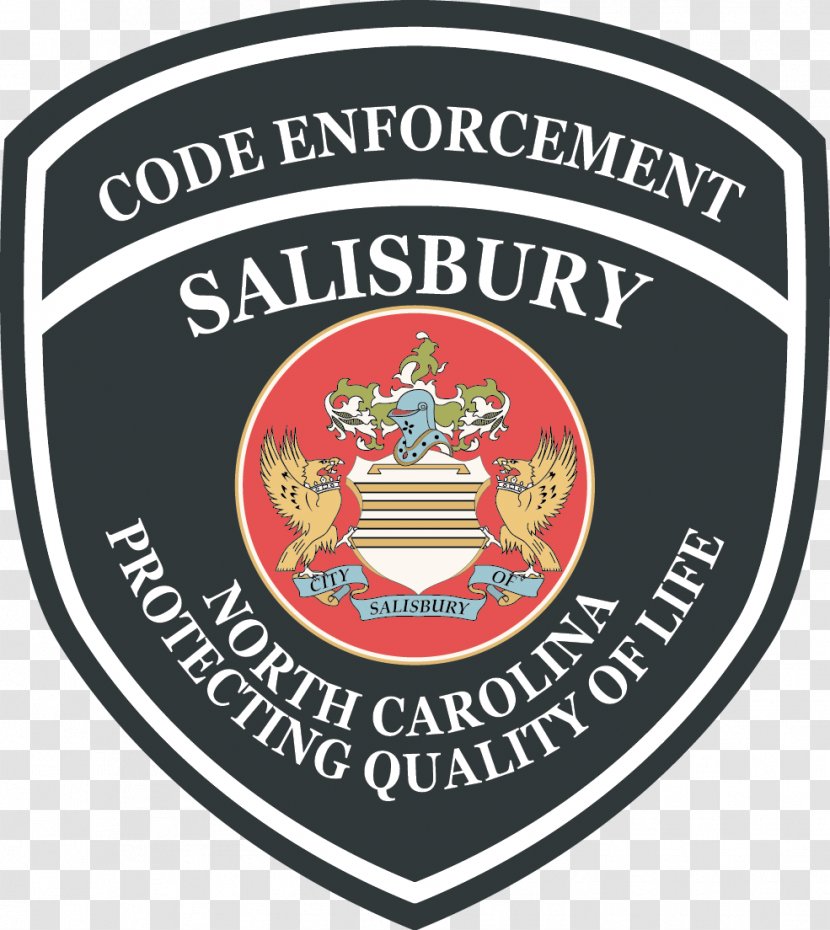 Badge Salisbury Organization Law Enforcement Abandoned Vehicle - Rowan Transparent PNG