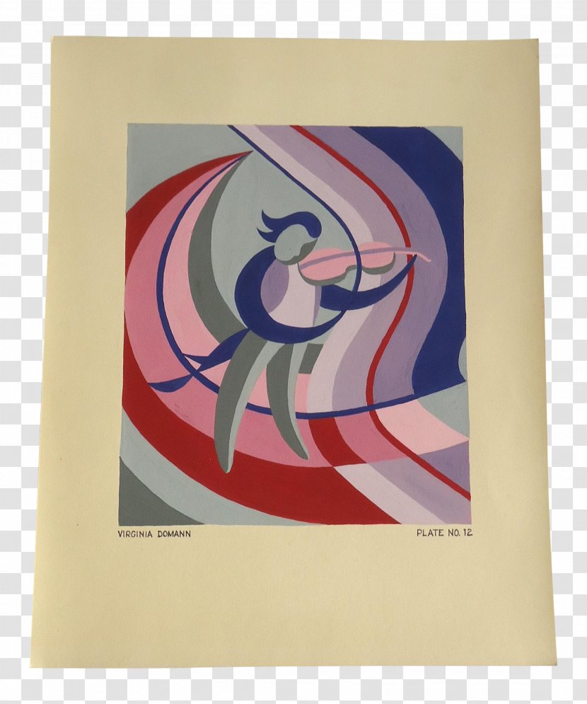 Modern Art Deco Chairish Painting - Rectangle - Gouache Transparent PNG