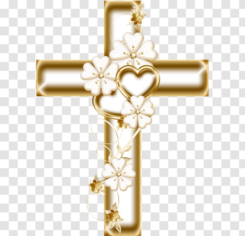 Christian Cross First Communion Eucharist Confirmation Christianity - Dabbing Ribbon Transparent PNG