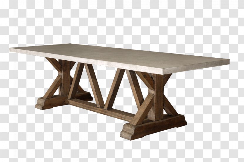 Table Concrete Reclaimed Lumber Matbord Building - Imitation Wood Transparent PNG