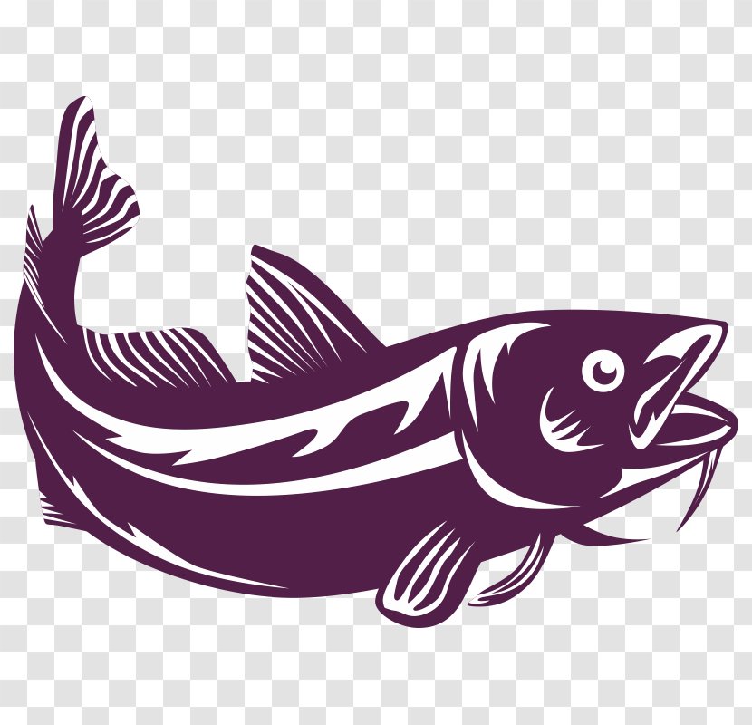 Atlantic Cod Royalty-free Vector Graphics Stock Photography Illustration - Purple - Fishery Transparent PNG