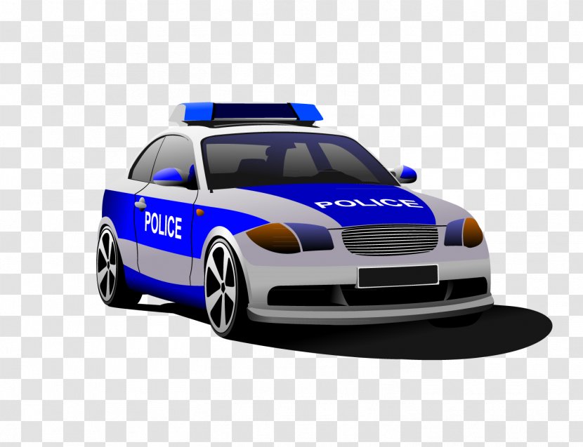Police Officer Car Royalty-free - Full Size - Hand-painted Cartoon Transparent PNG