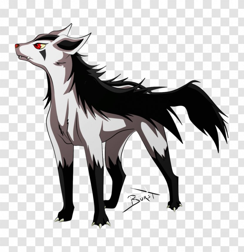 Canidae Mustang Demon Dog Illustration - Fictional Character Transparent PNG