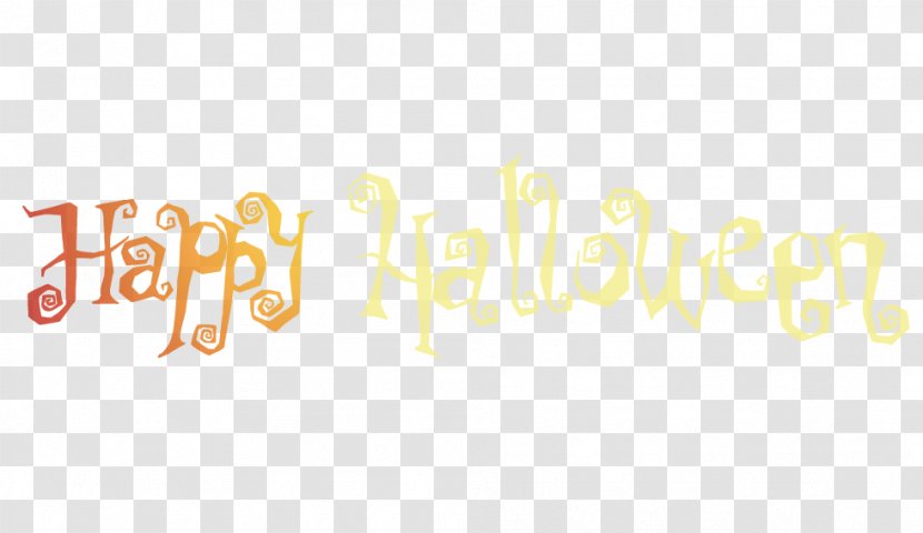 Halloween Fonts - Yellow - Brand Transparent PNG