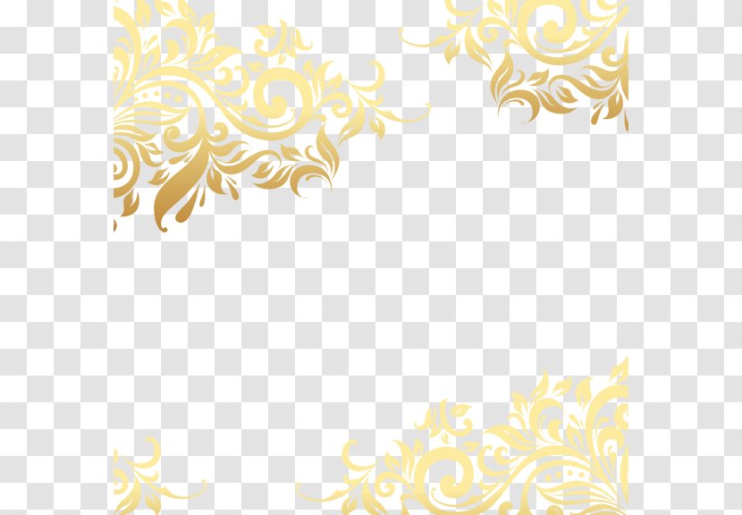 Information Wallpaper - Area - Gold Pattern Shading Transparent PNG