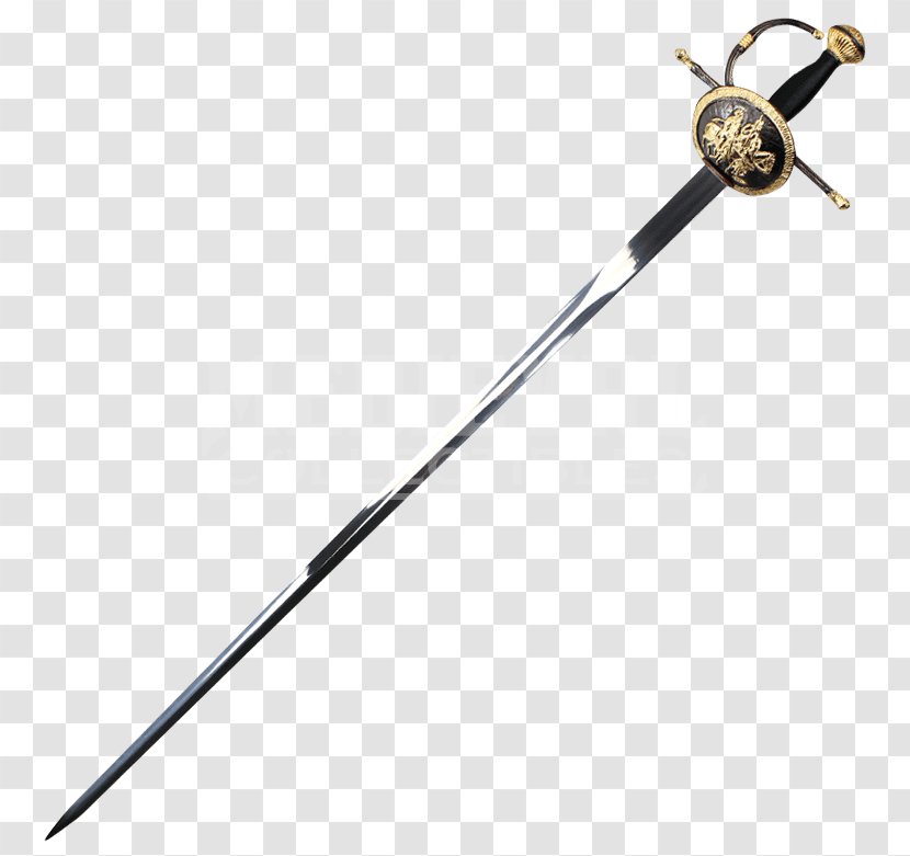 Sword Rapier Musketeer Old Spanish Knight - Ancient Weapons Transparent PNG