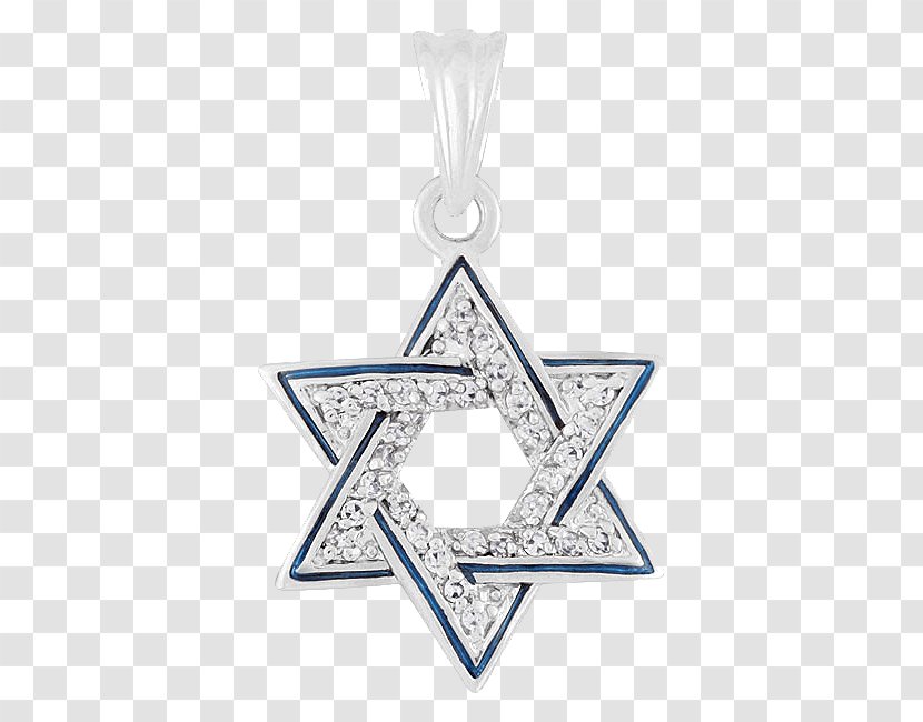 Star Of David Gold Charms & Pendants Necklace Lavalier - Sterling Silver Transparent PNG