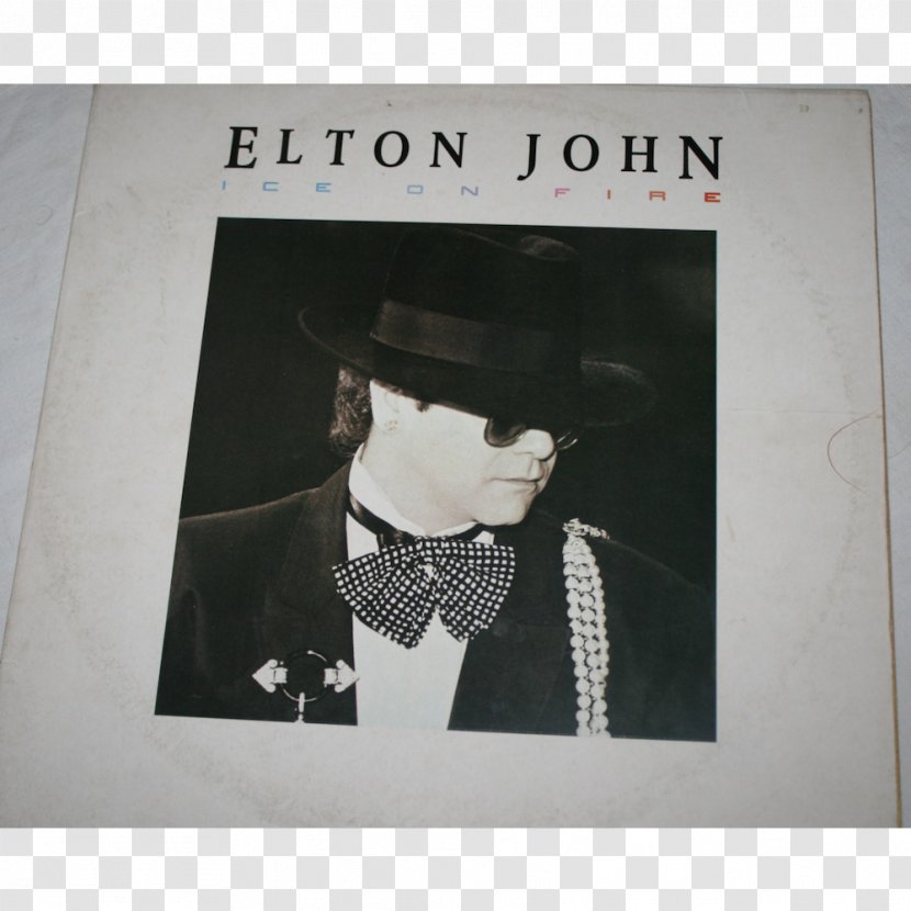 Ice On Fire Phonograph Record Album Leather Jackets Elton John - Cartoon Transparent PNG