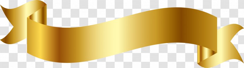 Ribbon Download - Joint - Gold Vector Design Transparent PNG